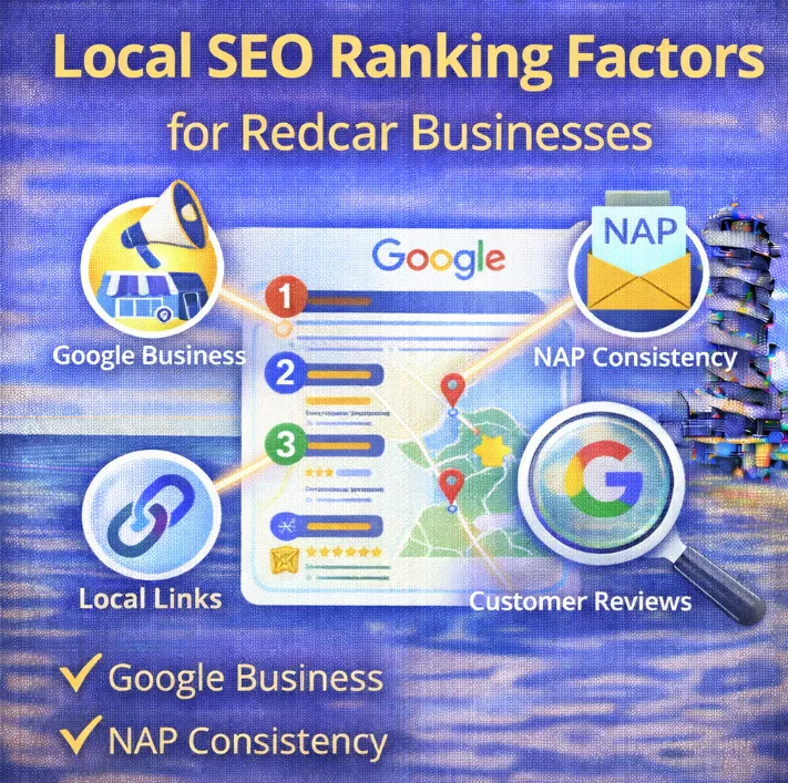 local seo ranking factors for redcar businesses image
